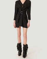 BAOMI RUCHED A-LINE MINI DRESS  image number null